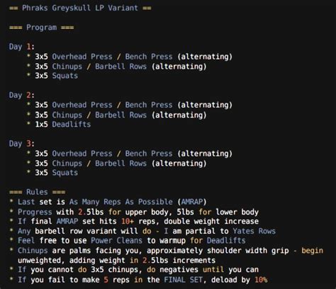 Greyskull LP: Best Powerbuilding Routine for .